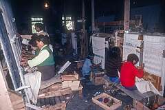 The carpet weaving workshop at the Tibetan Children's Village.