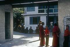 The gate to the palace of the Dalai Lama in McLeod Ganj, a suburb of Dharamshala and known as “Little Lhasa” or “Dhasa” because of its large population of Tibetans.
