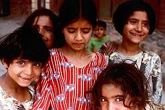 Young girls of Srinagar.