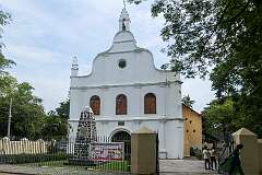 St. Francis CSI Church, India's first European church, built in the 15th century as the Igreja de Santo Antônio de Lisboa.