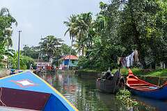 On the Umbikkaram Thodu canal in Meenappally, Kainakary North, in Kuttanad Taluk, near Alappuzha.
