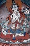 A fresco at Alchi Gompa, a Tibetan Buddhist monastery, founded in the 10th century.