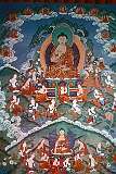 A “thanka”, temple painting of the Buddha, in Rizong Gompa monastery.