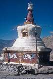 A chorten or stupa, an important religious monument at the entrance to Leh.