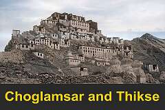 Choglamsar and Thikse Gompa