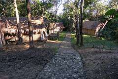 Reiek Zokhua, a typical Mizo village, displayed as an open-air museum.