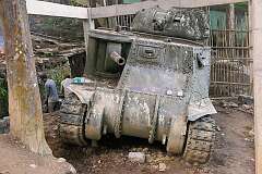 "Medium tank M3 Grant 1" in the exact position when it was abandoned in 1944 in the Battle of Kohima.