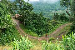 The road below Sheanghah Chingnyu village.