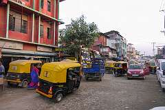 Tuktuks on Golaghat Road, Dimapur.