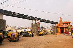 Dimapur Railway Station and the Santoshi Mata Mandir, a Hindu temple.