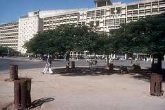 The Secretariat building in Chandigarh, one of the best experiments in urban planning and modern architecture in the twentieth century in India.
