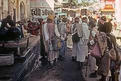 A street scene in Pushkar.