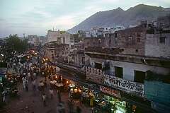 View from the Laxmi Hotel on Kawandaspura in Ajmer.