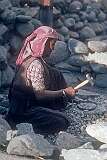 A woman breaking rocks in Gangtok.