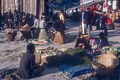 Lal Bazar, a vibrant local market in Gangtok, located near Mahatma Gandhi Marg.