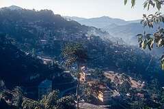 View to the city of Gangtok, capital of Sikkim.