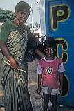 A Tamil mother with her young son.