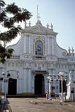 The Church of Our Lady of the Immaculate Conception, a Portuguese-style church, completed in 1791 in Puducherry.