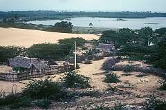 View from Gandamadana Parvatham (or Rama Foot), the highest point in Rameswaram. The whole of Pamban island is visible from here.