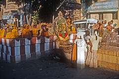 A shrine dedicated to Ganesh in a courtyard of the Meenakshi Temple in Madurai.