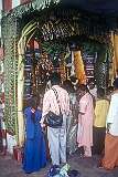 Devotees at the shrine to Lord Murungan in the Dhandayuthapani Swamy Temple (Molai Kovil), above the town of Palani.