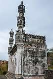 The mosque of  Ibrahim Quli Qutb Shah, who was king from 1580 to 1611, on the hill at Golconda Fort.