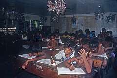 Classroom in St John Primary School on Abaiang atoll.