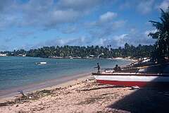 The Red Beach in Betio, on the west point of South Tarawa.