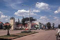 Masvingo (previously Fort Victoria), with its bell tower, which formed part of the Fort erected by the British South African Company in 1892 to protect settlers around Fort Victoria.