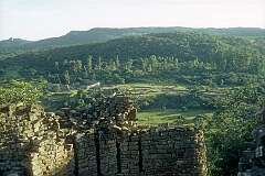 View of the temple in the ruins of Great Zimbabwe, once the centre of a vast empire known as the Empire of Great Zimbabwe. Begun during the eleventh century CE by Bantu-speaking ancestors of the Shona people, Great Zimbabwe was constructed and expanded for more than 300 years.