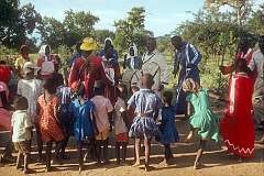Children participating also in the dance during the ceremony of the Saint Luke's Apostolic Ejwel Jekenishen church.