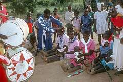 Blessings with rhythmic drumming, Saint Luke's Apostolic Ejwel Jekenishen church.