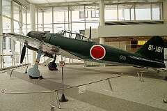 Tokyo, Japan, 2014 - A Mitsubishi Type 0 (Zero) Model 52, displayed at the Yasukuni Shrine's museum. Model 11 was adopted for Navy use in 1940 and was the best carrier-based fighter in the world, with excellent manoeuvrability and long range.